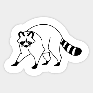 Raccoon logo Sticker